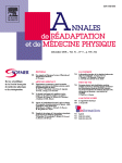 Journal: Annales de Réadaptation et de Médecine Physique