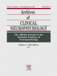 Journal: Archives of Clinical Neuropsychology