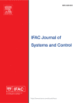 Journal: IFAC Journal of Systems and Control