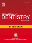 Journal: Indian Journal of Dentistry
