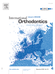Journal: International Orthodontics