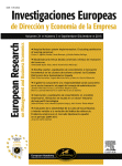 Investigaciones Europeas de Dirección y Economía de la Empresa