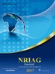 NRIAG Journal of Astronomy and Geophysics