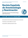 Journal: Revista Española de Anestesiología y Reanimación