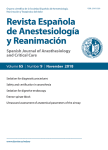 Journal: Revista Española de Anestesiología y Reanimación (English Edition)