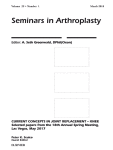 Journal: Seminars in Arthroplasty