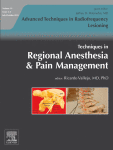 Journal: Techniques in Regional Anesthesia and Pain Management