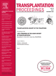 Journal: Transplantation Proceedings
