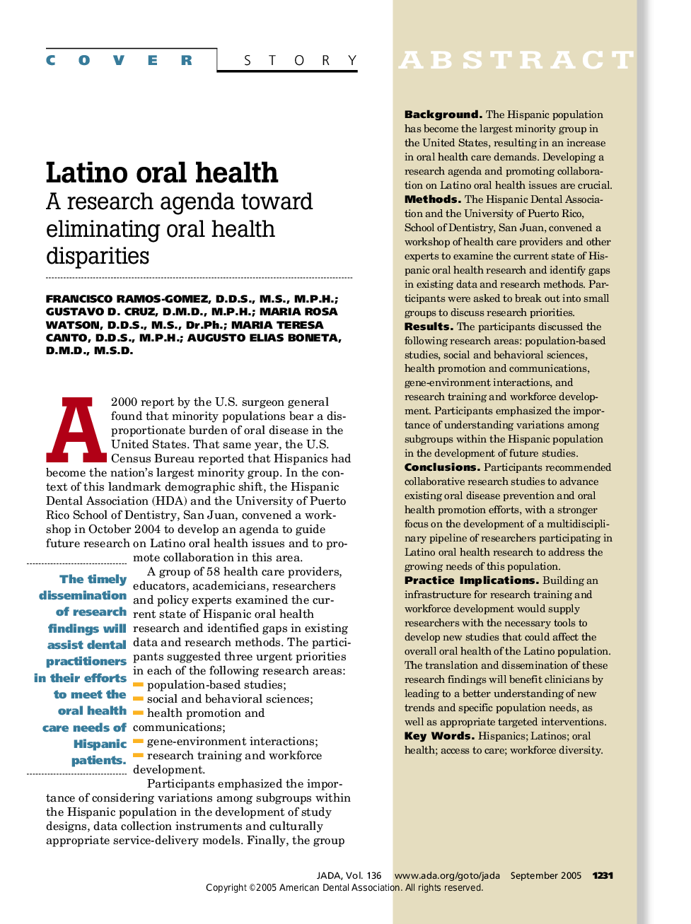 Latino oral health