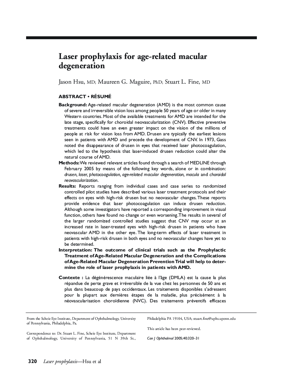 Laser prophylaxis for age-related macular degeneration