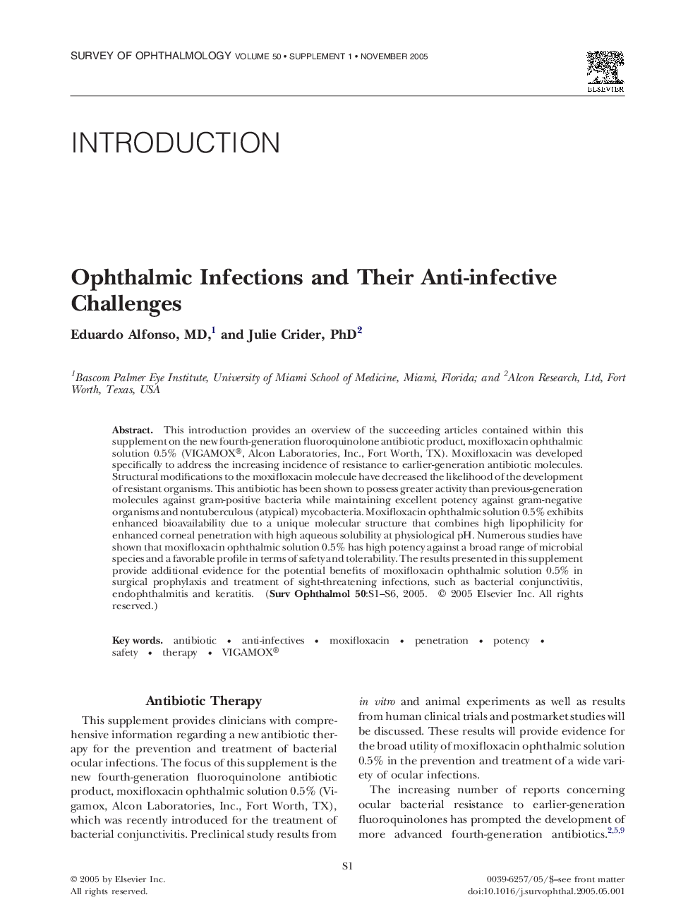 Ophthalmic Infections and Their Anti-infective Challenges