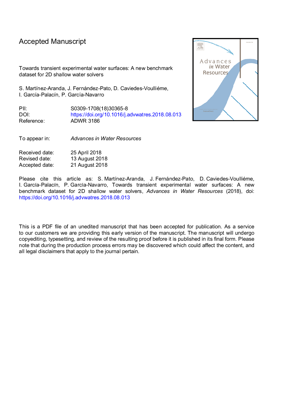 Towards transient experimental water surfaces: A new benchmark dataset for 2D shallow water solvers