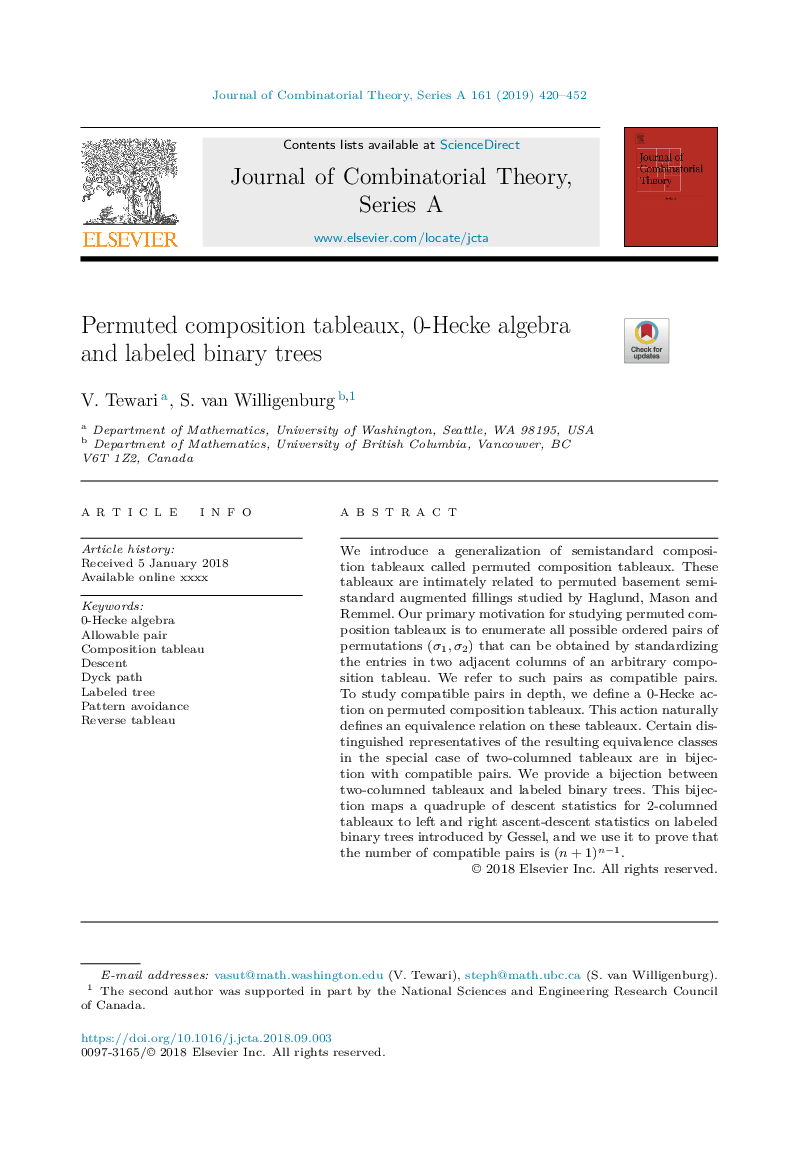 Permuted composition tableaux, 0-Hecke algebra and labeled binary trees