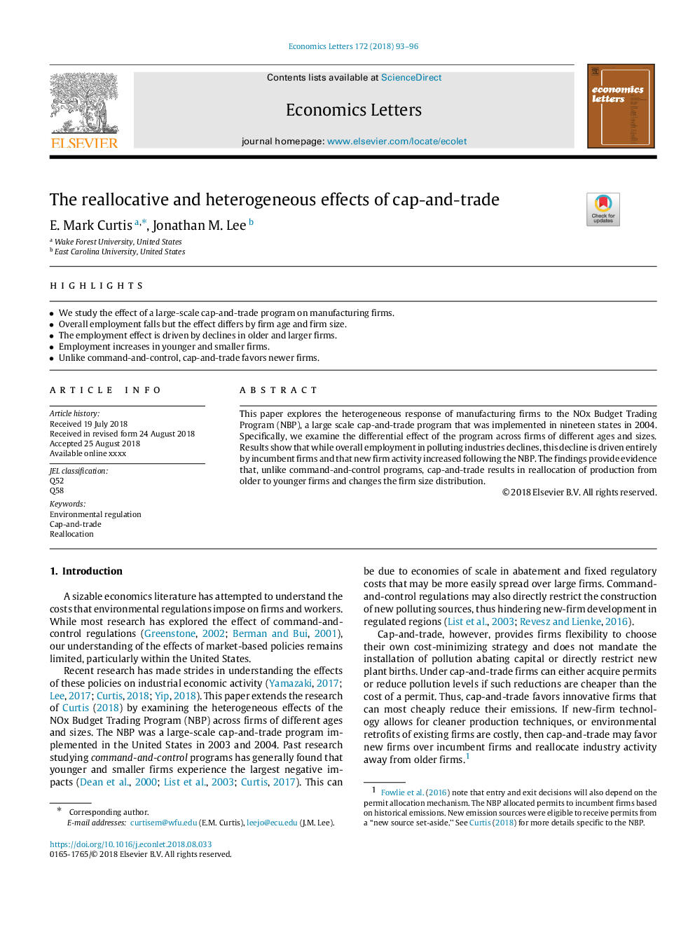 The reallocative and heterogeneous effects of cap-and-trade