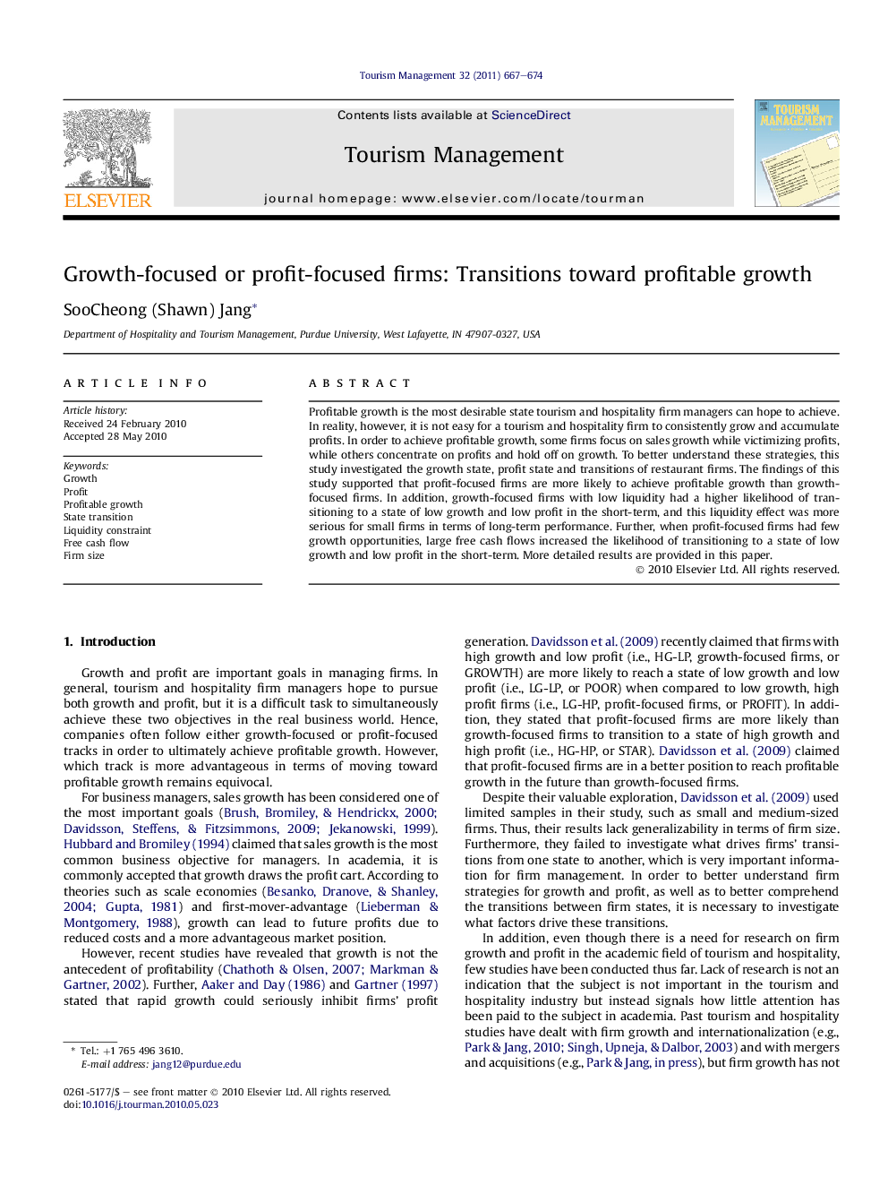 Growth-focused or profit-focused firms: Transitions toward profitable growth