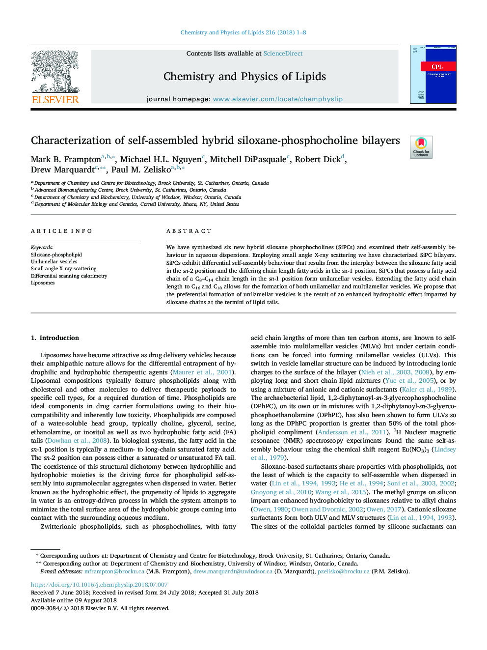 Characterization of self-assembled hybrid siloxane-phosphocholine bilayers