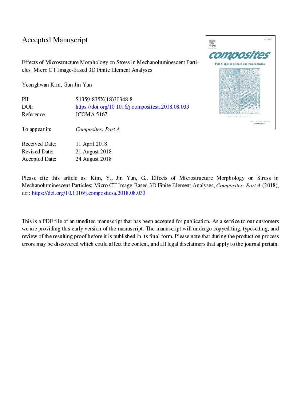 Effects of microstructure morphology on stress in mechanoluminescent particles: Micro CT image-based 3D finite element analyses