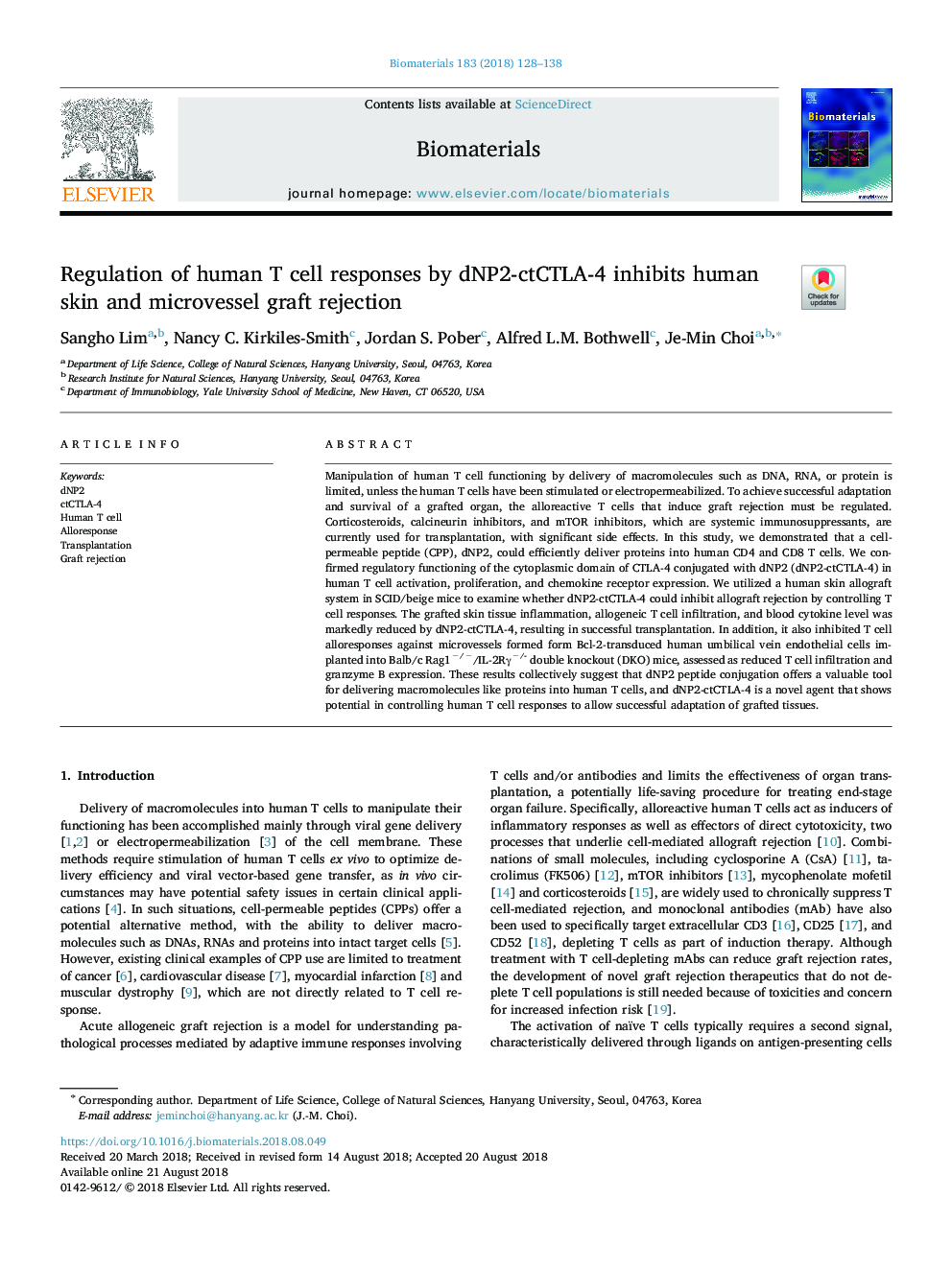 Regulation of human T cell responses by dNP2-ctCTLA-4 inhibits human skin and microvessel graft rejection