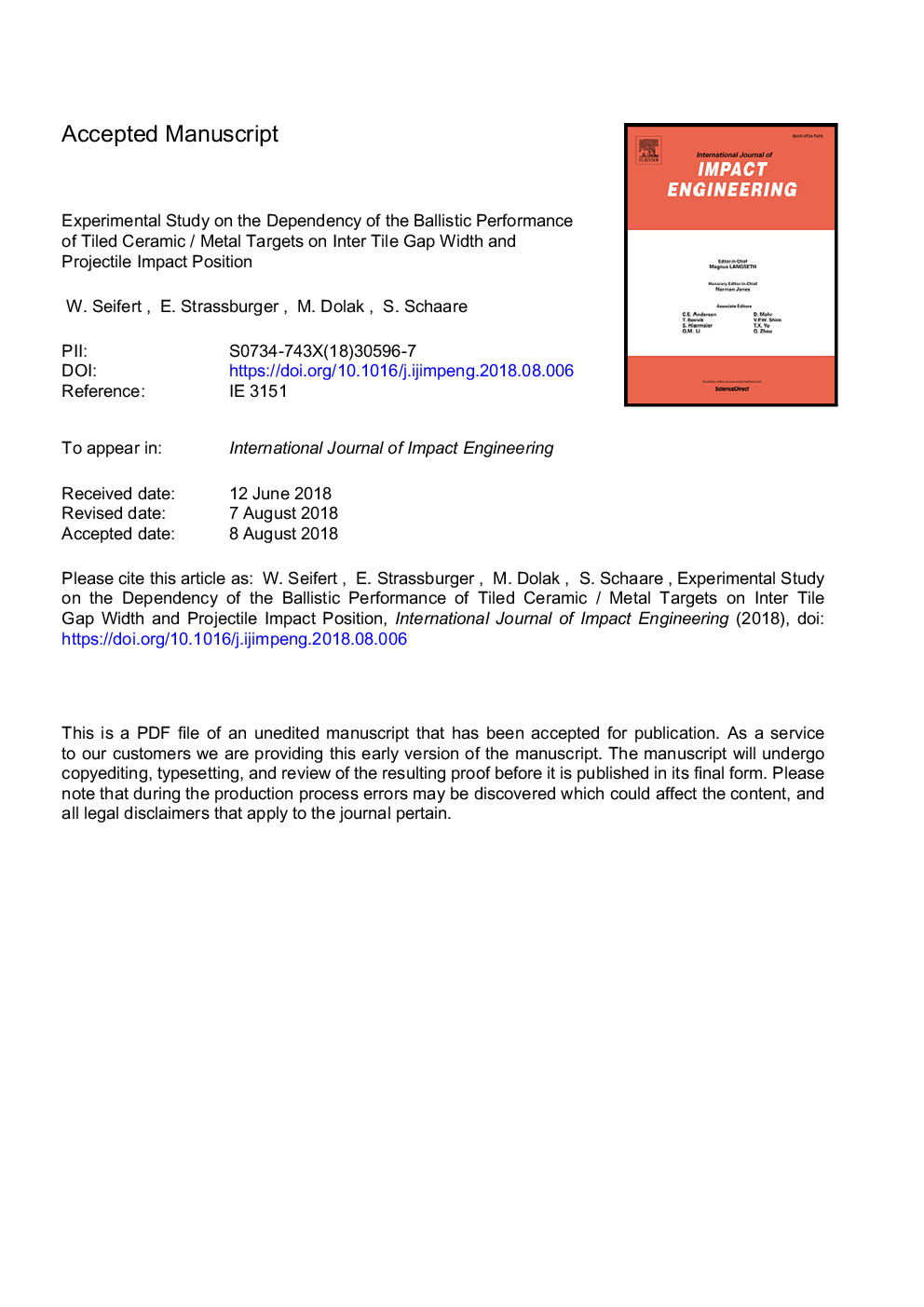 Experimental study on the dependency of the ballistic performance of tiled ceramic/metal targets on inter tile gap width and projectile impact position