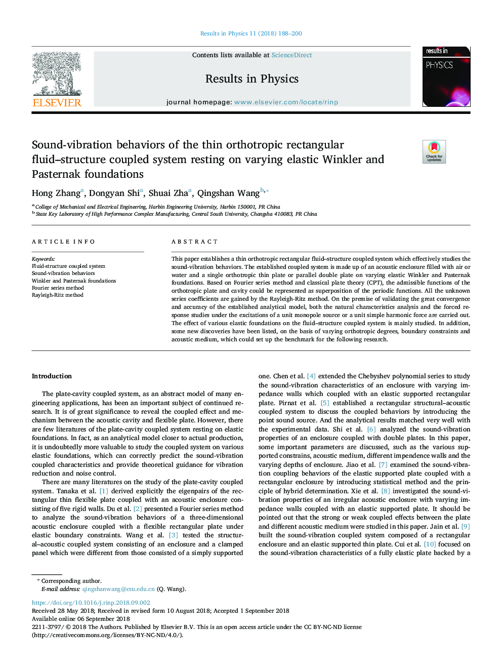 Sound-vibration behaviors of the thin orthotropic rectangular fluid-structure coupled system resting on varying elastic Winkler and Pasternak foundations