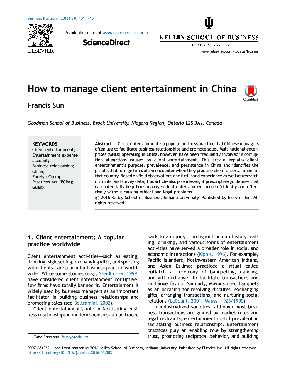 How to manage client entertainment in China