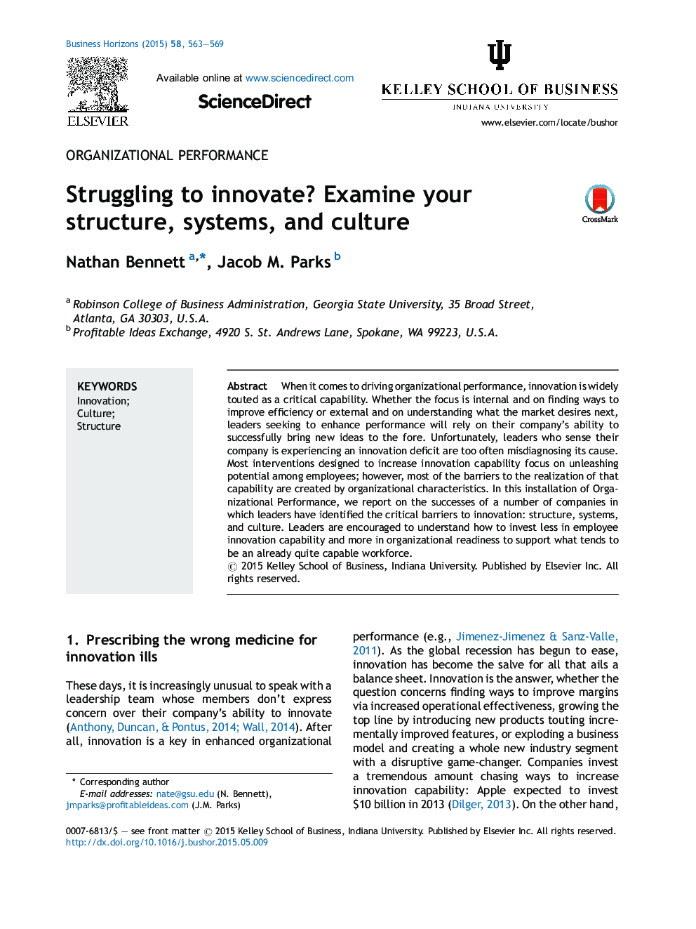 Struggling to innovate? Examine your structure, systems, and culture