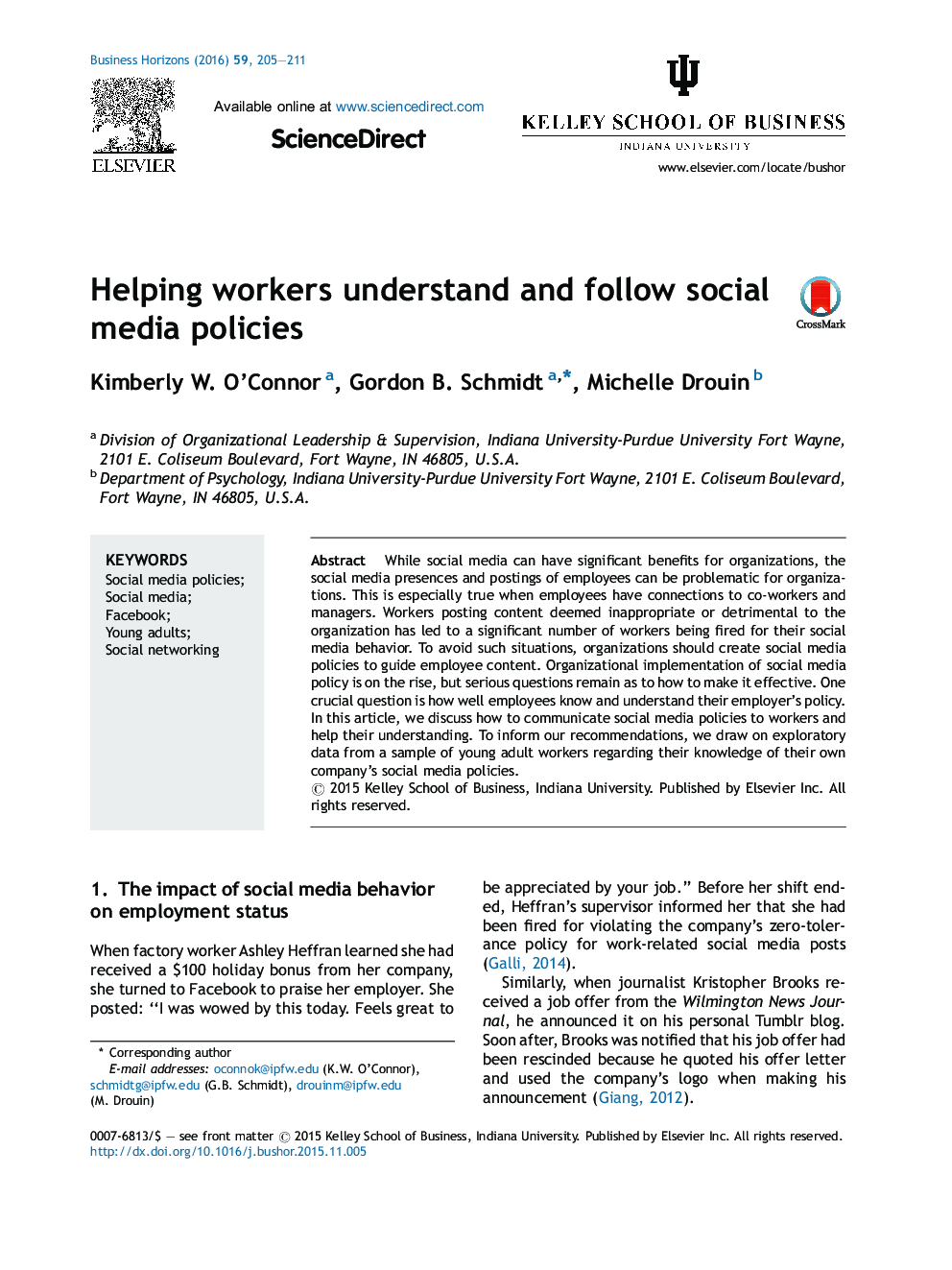 Helping workers understand and follow social media policies