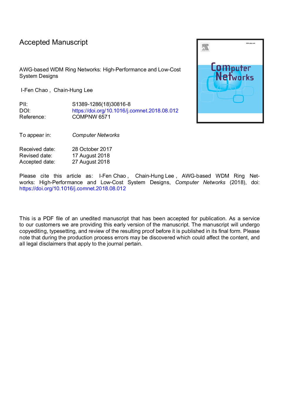 AWG-based WDM ring networks: High-performance and low-cost system designs