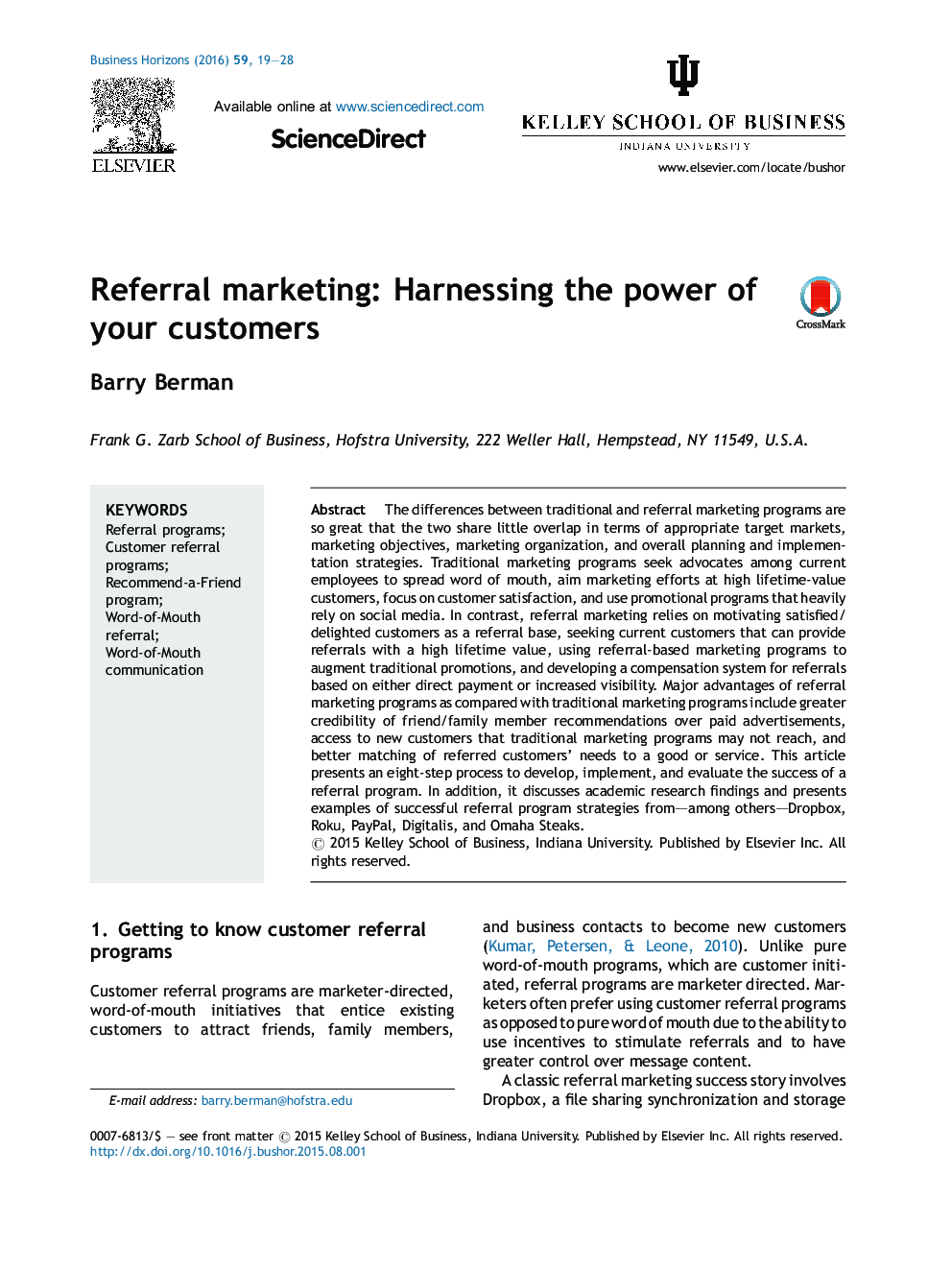 Referral marketing: Harnessing the power of your customers