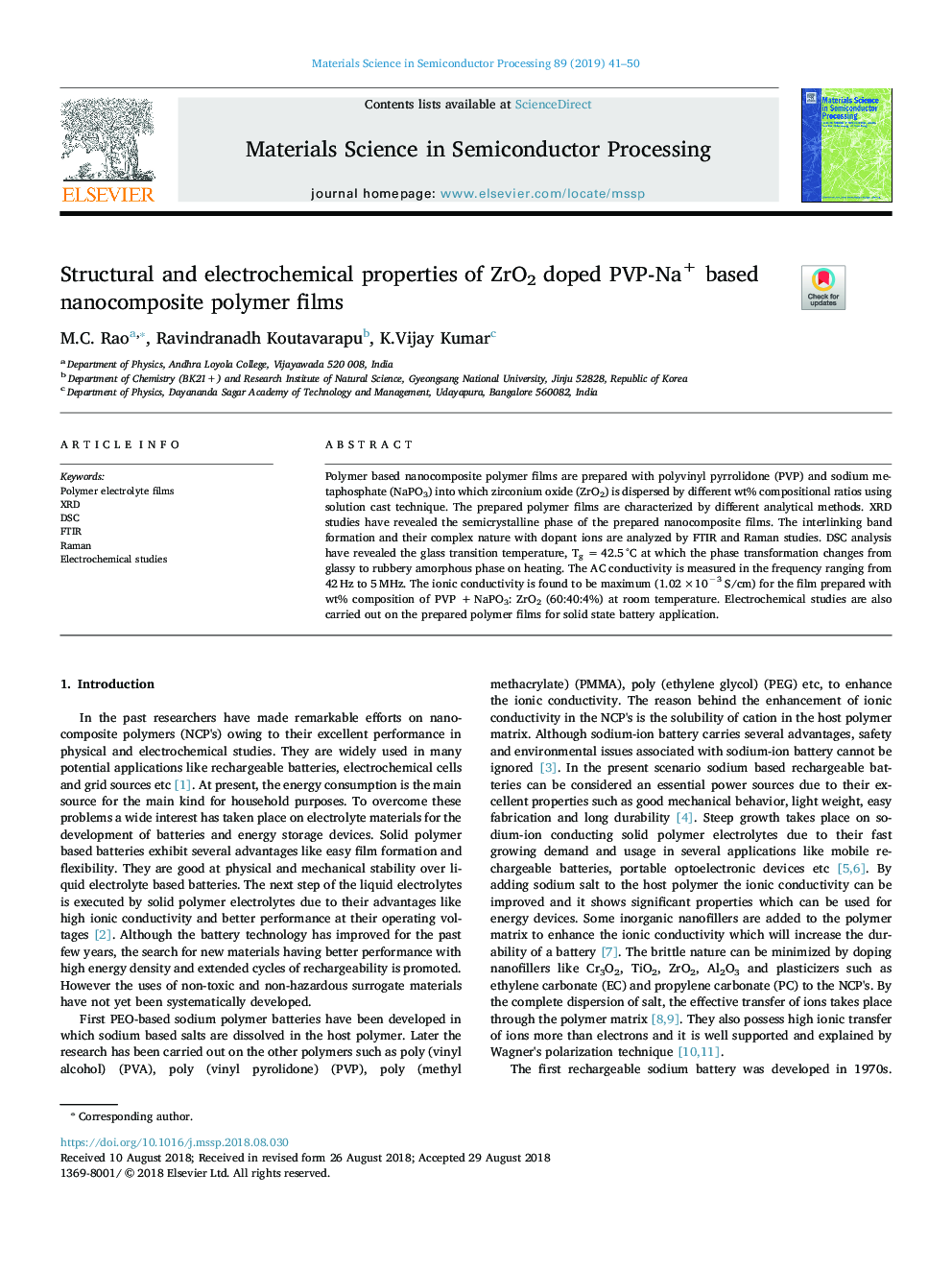 Structural and electrochemical properties of ZrO2 doped PVP-Na+ based nanocomposite polymer films