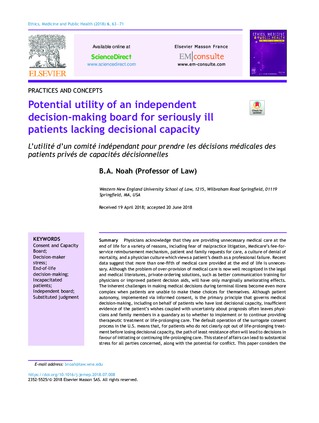 Potential utility of an independent decision-making board for seriously ill patients lacking decisional capacity