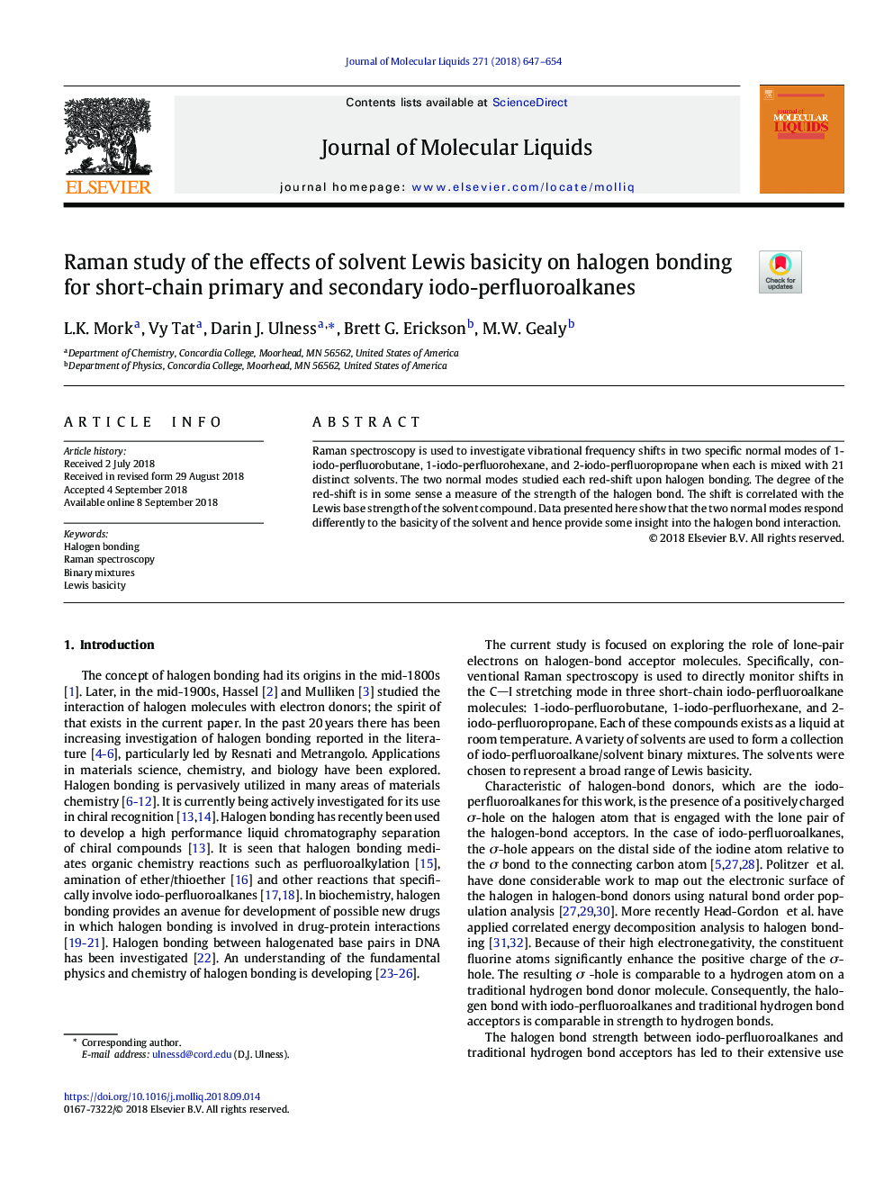 Raman study of the effects of solvent Lewis basicity on halogen bonding for short-chain primary and secondary iodo-perfluoroalkanes