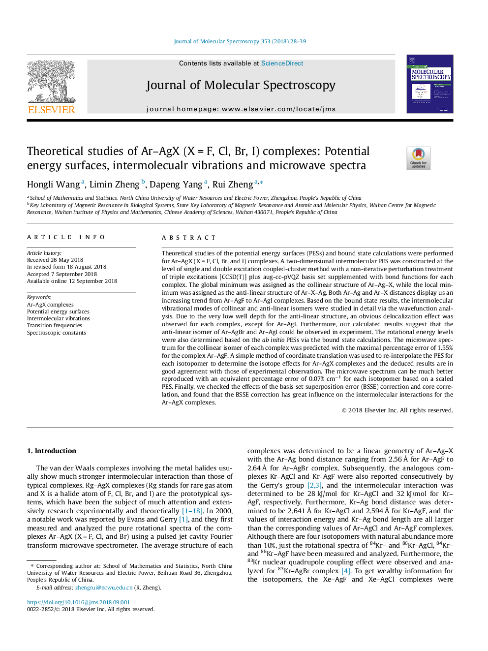 Theoretical studies of Ar-AgX (Xâ¯=â¯F, Cl, Br, I) complexes: Potential energy surfaces, intermolecualr vibrations and microwave spectra