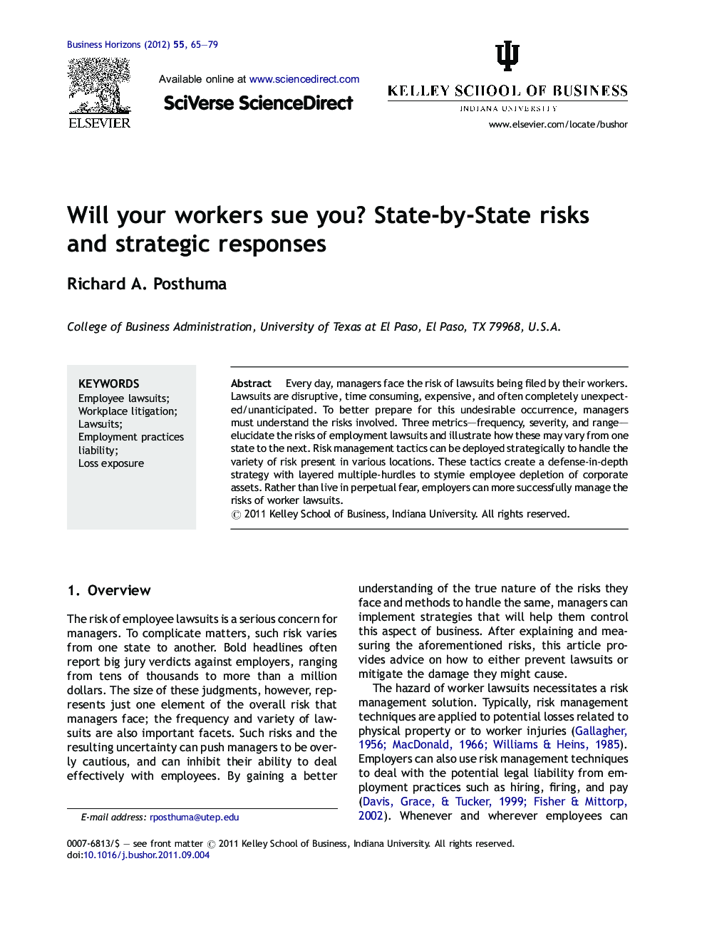 Will your workers sue you? State-by-State risks and strategic responses