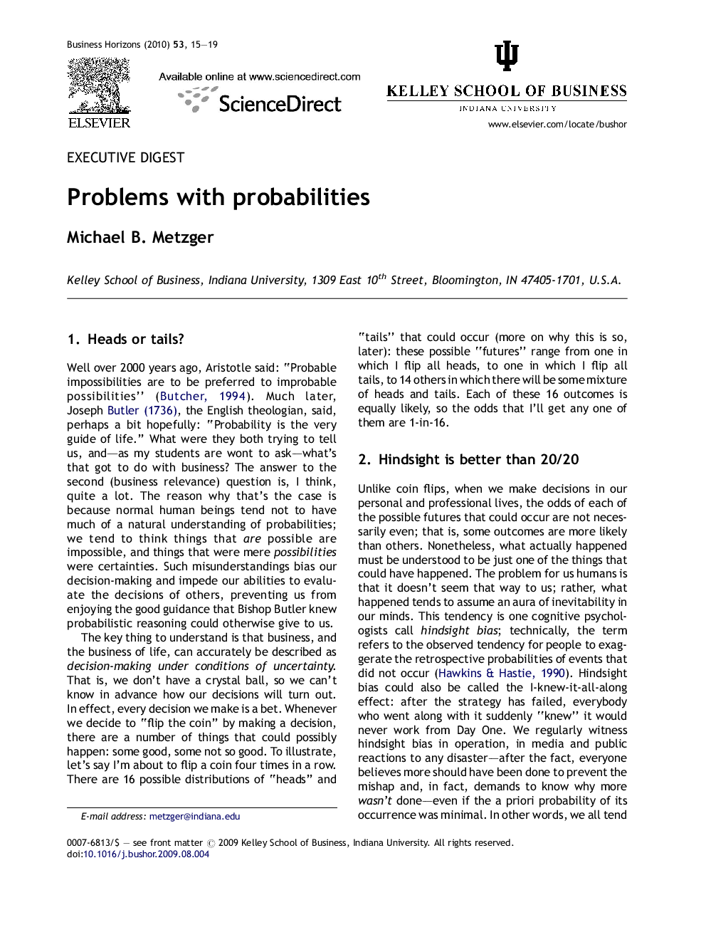 Problems with probabilities