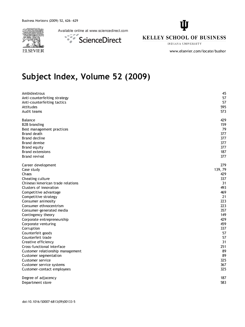 Subject Index