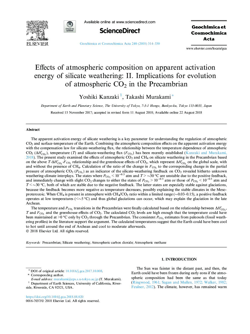Effects of atmospheric composition on apparent activation energy of silicate weathering: II. Implications for evolution of atmospheric CO2 in the Precambrian