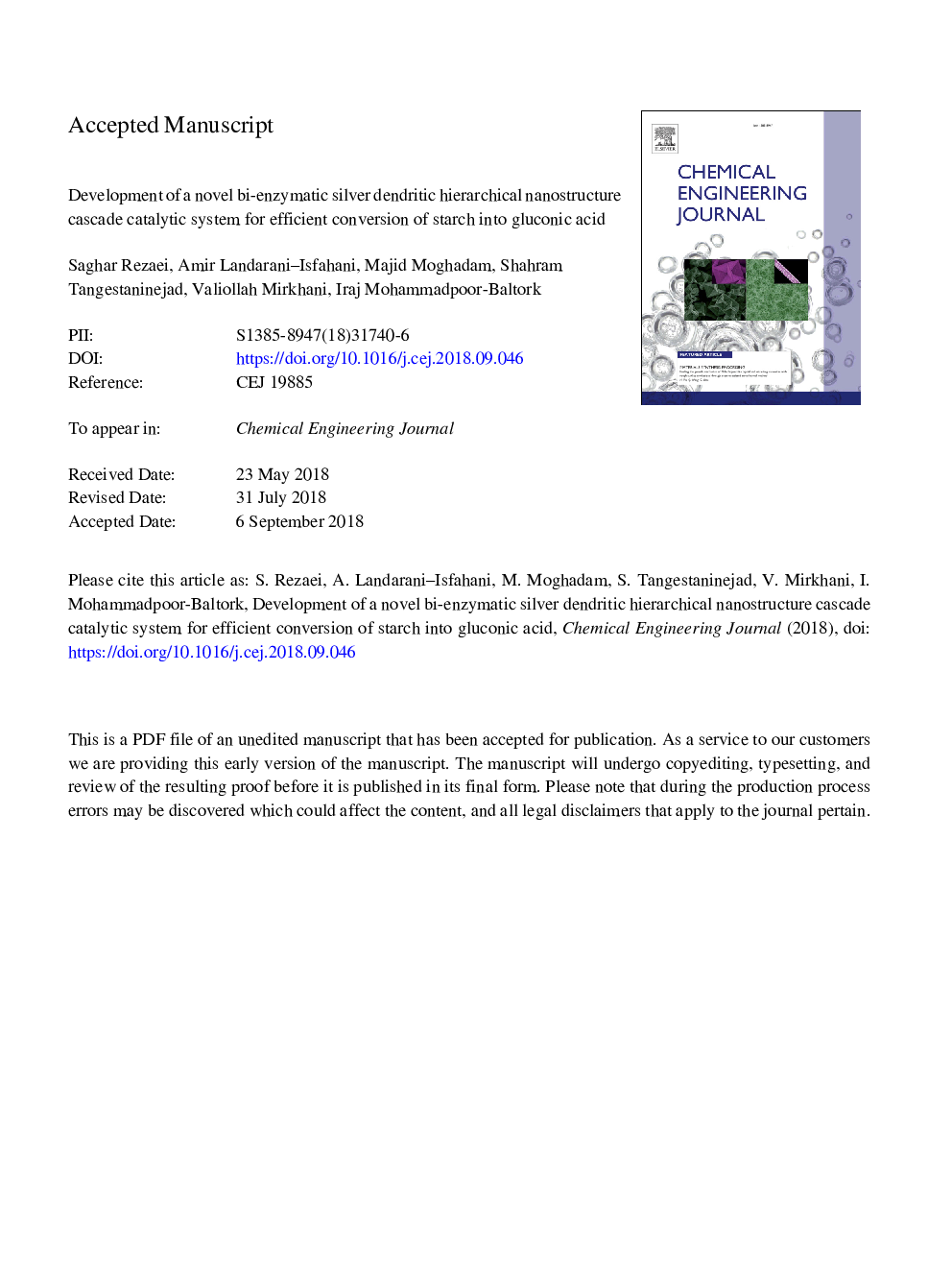 Development of a novel bi-enzymatic silver dendritic hierarchical nanostructure cascade catalytic system for efficient conversion of starch into gluconic acid