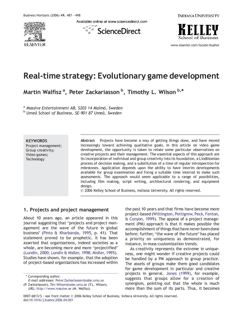 Real-time strategy: Evolutionary game development