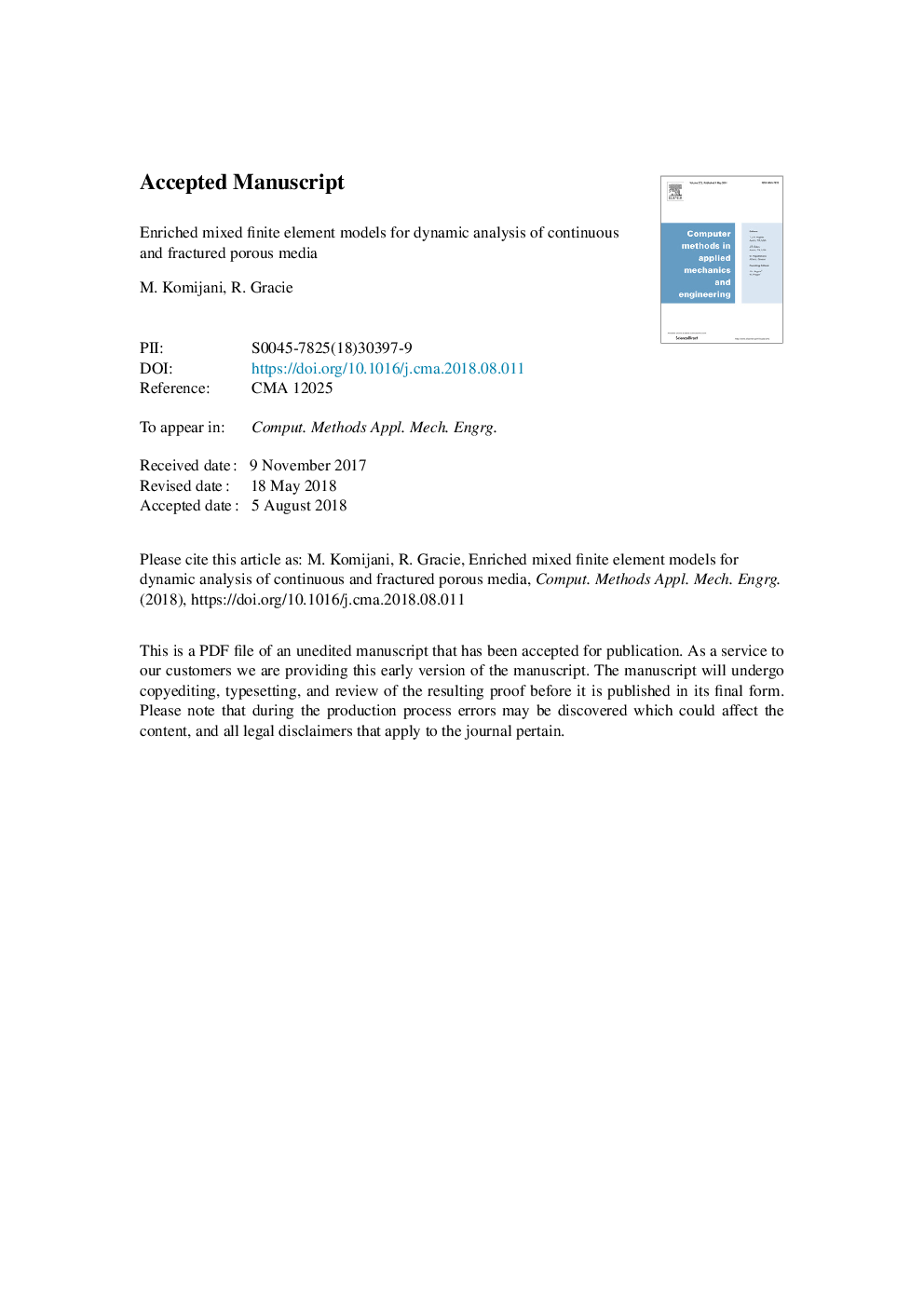 Enriched mixed finite element models for dynamic analysis of continuous and fractured porous media