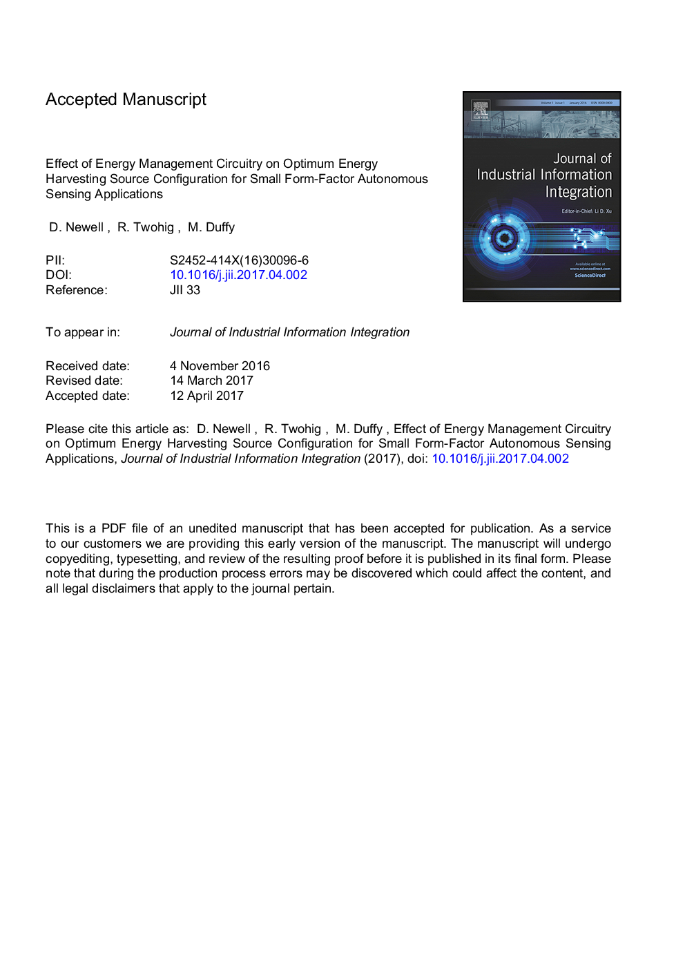 Effect of energy management circuitry on optimum energy harvesting source configuration for small form-factor autonomous sensing applications