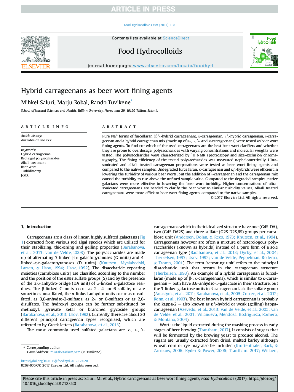 Hybrid carrageenans as beer wort fining agents