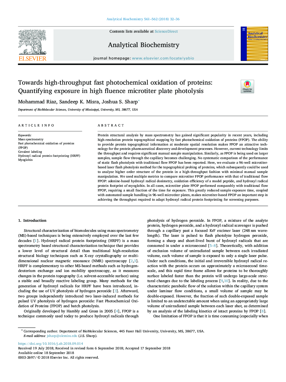 Towards high-throughput fast photochemical oxidation of proteins: Quantifying exposure in high fluence microtiter plate photolysis