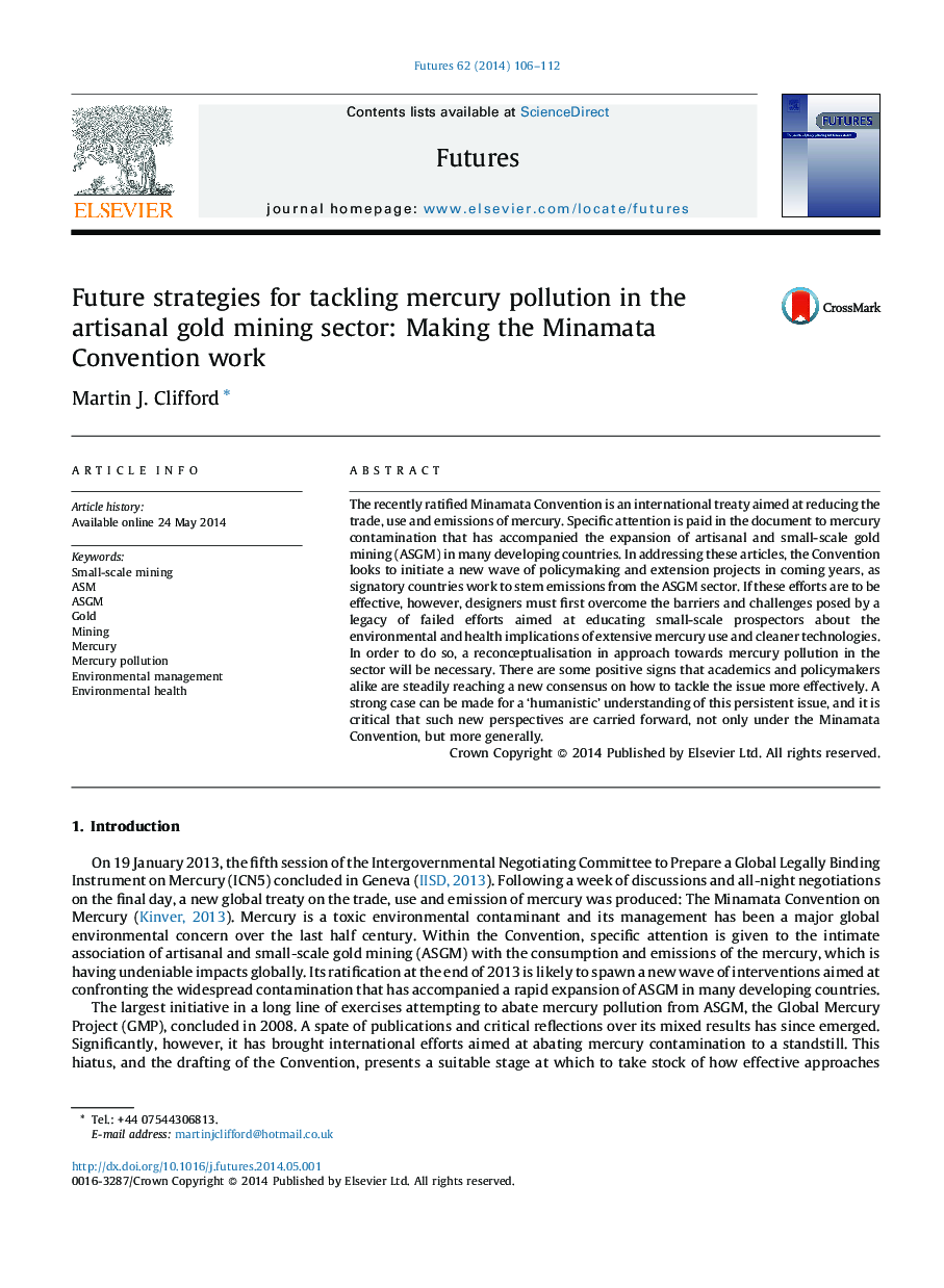 Future strategies for tackling mercury pollution in the artisanal gold mining sector: Making the Minamata Convention work