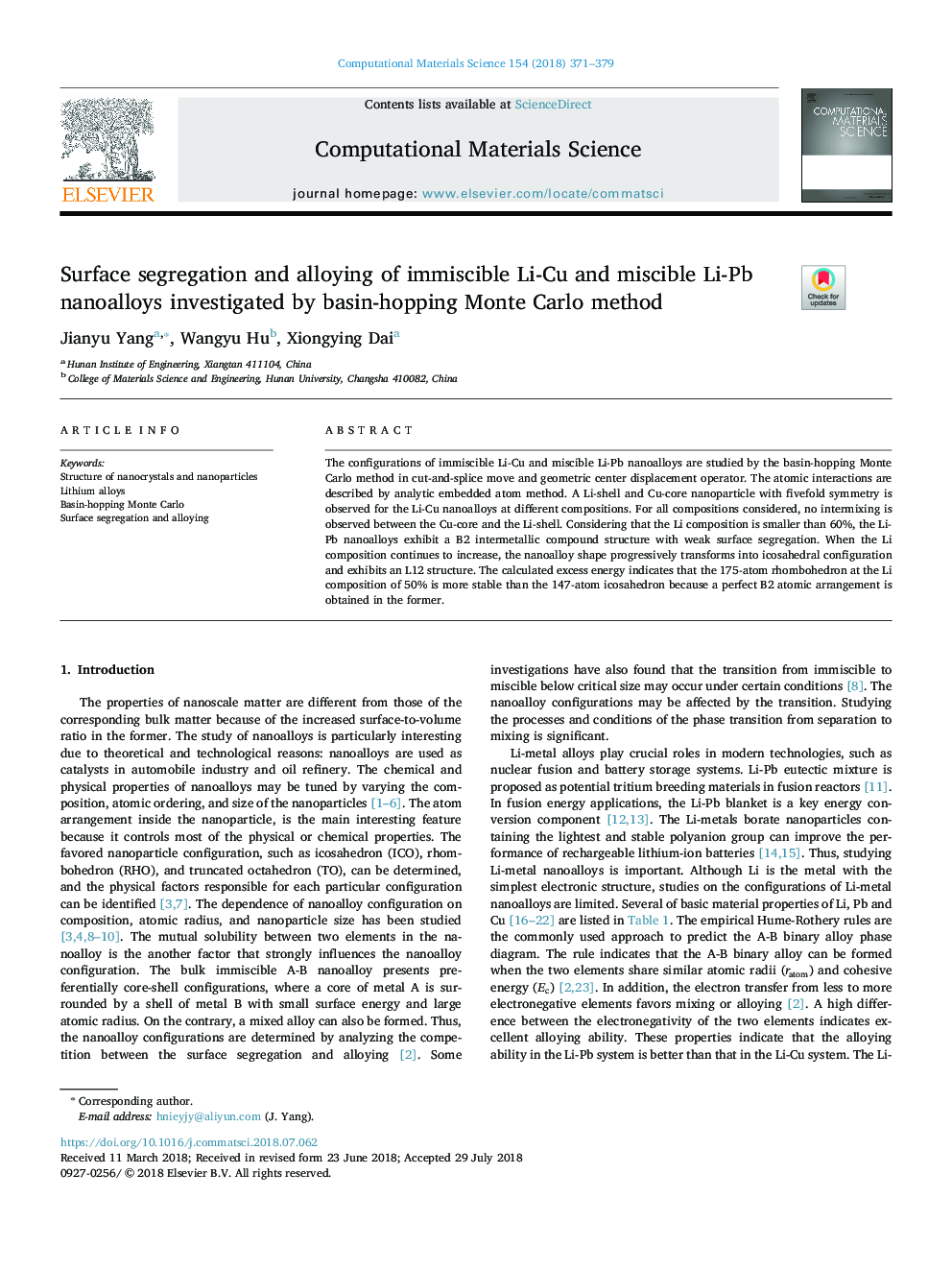 Surface segregation and alloying of immiscible Li-Cu and miscible Li-Pb nanoalloys investigated by basin-hopping Monte Carlo method