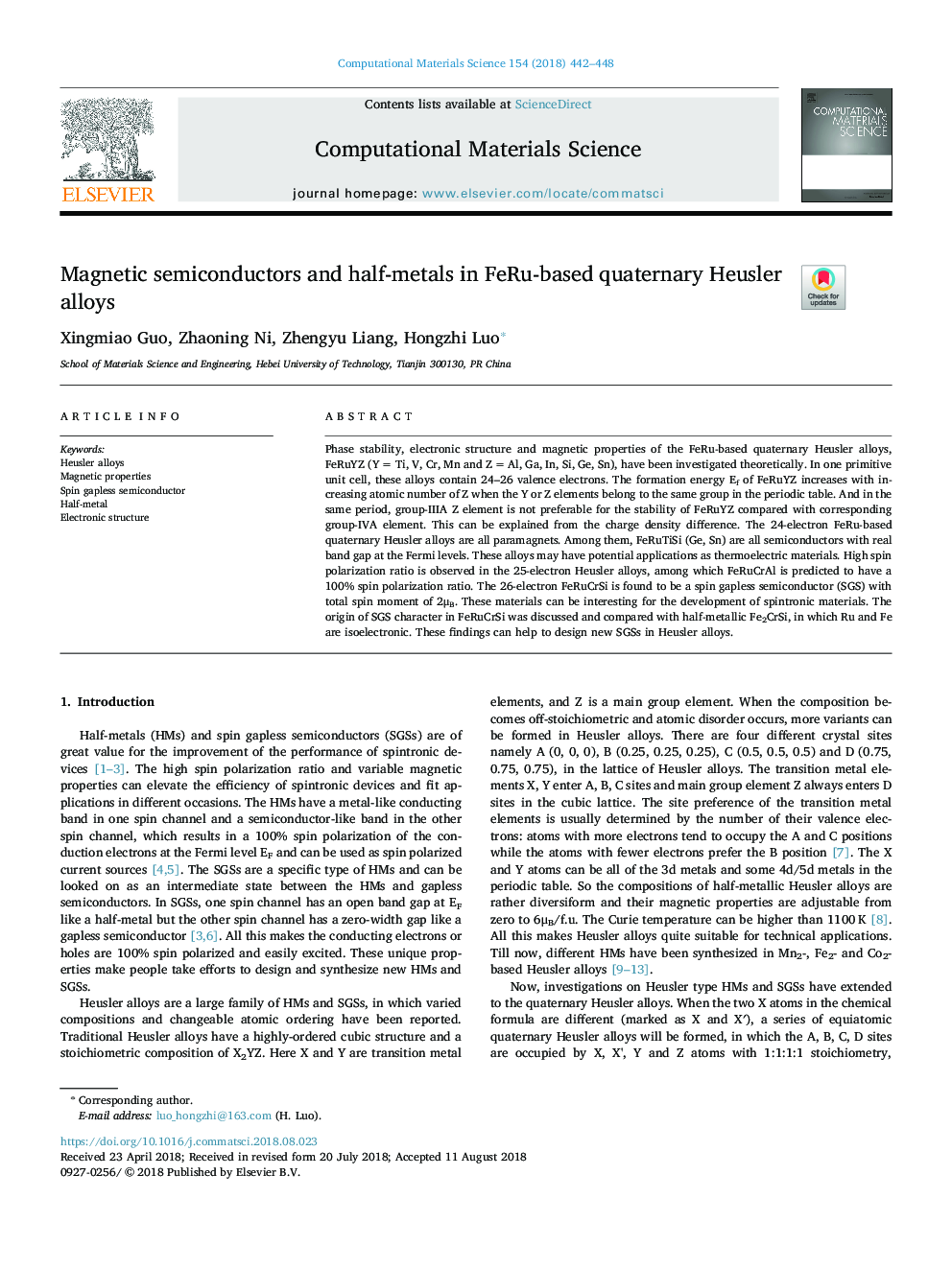 Magnetic semiconductors and half-metals in FeRu-based quaternary Heusler alloys