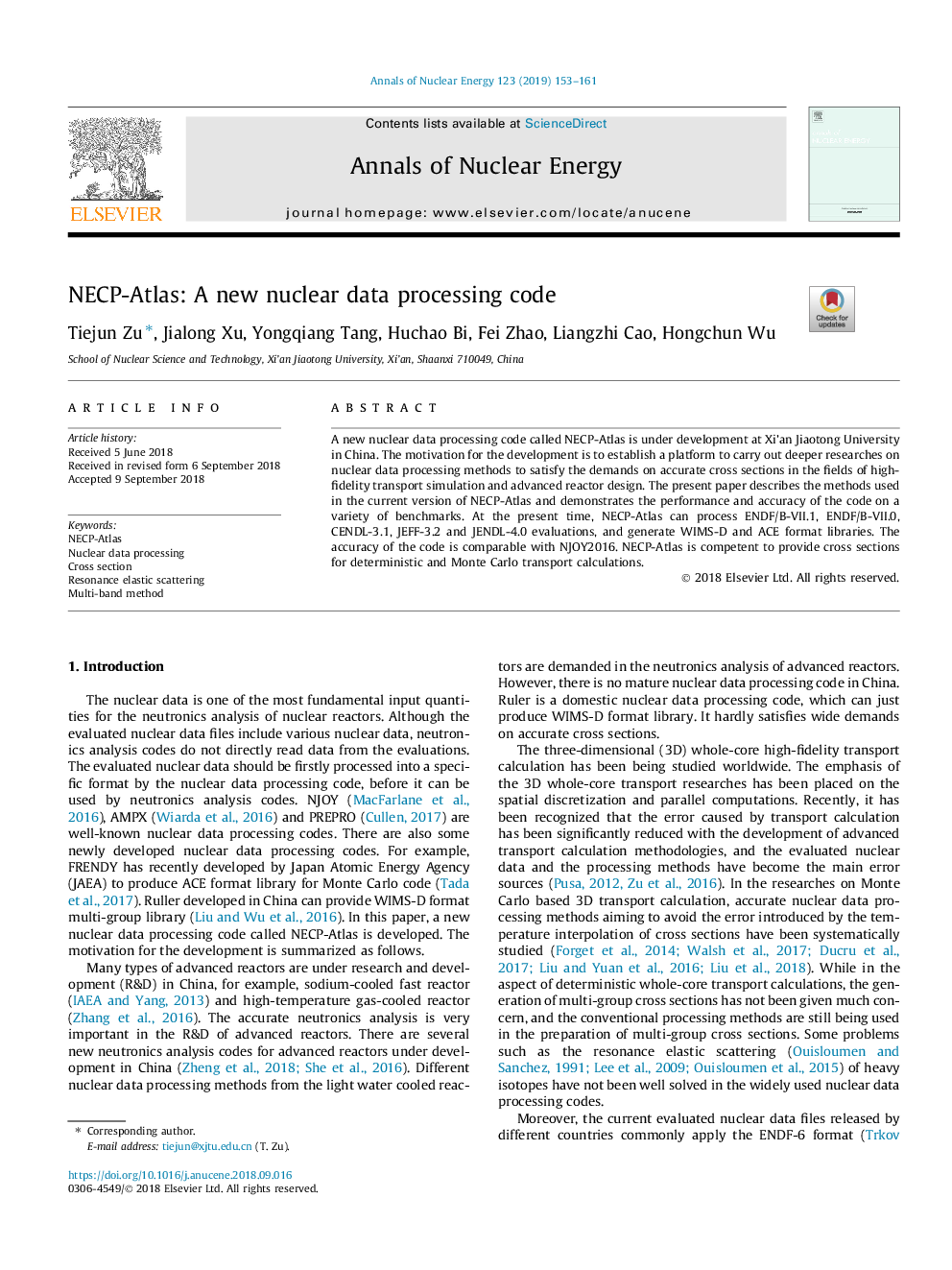 NECP-Atlas: A new nuclear data processing code