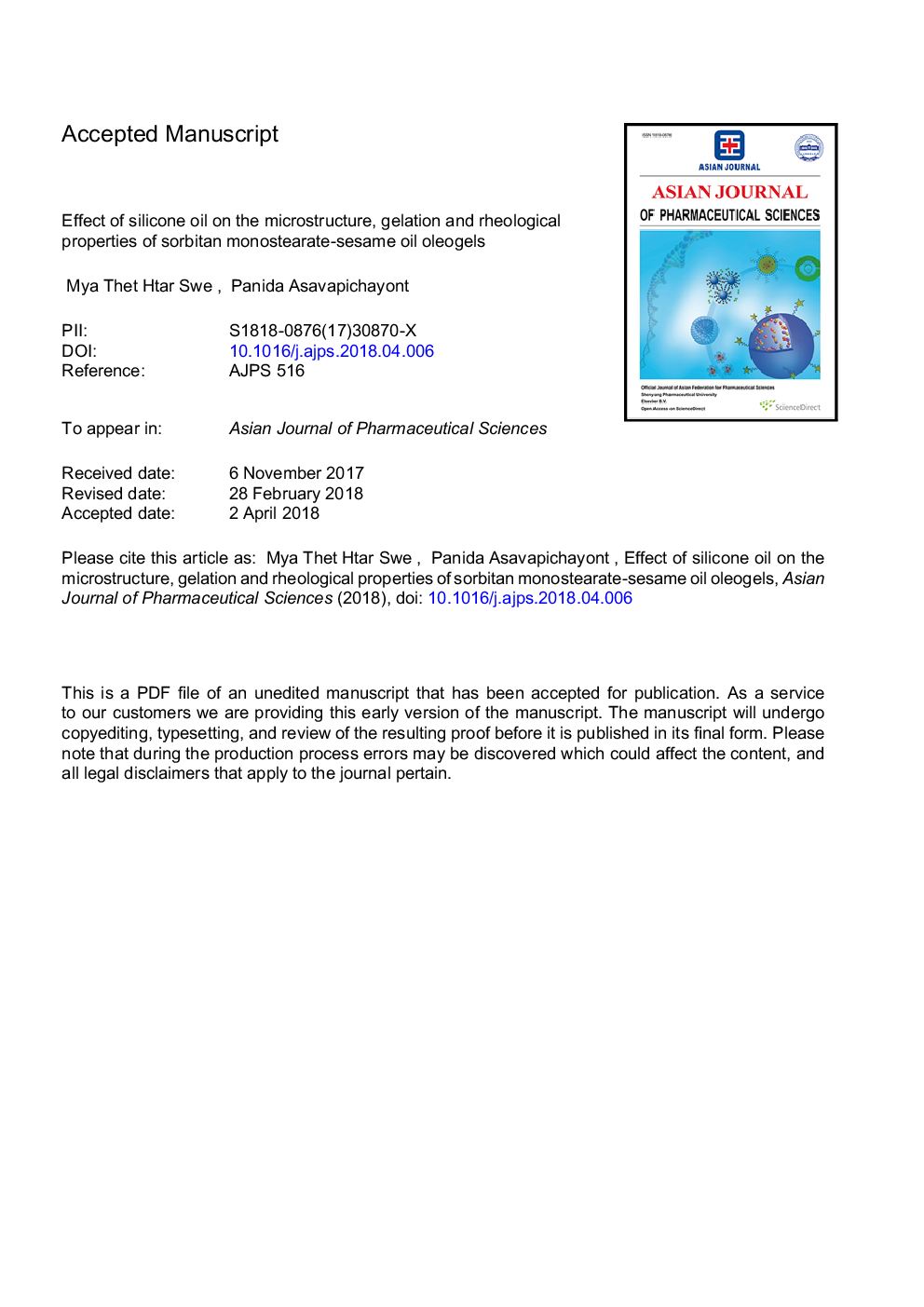 Effect of silicone oil on the microstructure, gelation and rheological properties of sorbitan monostearate-sesame oil oleogels