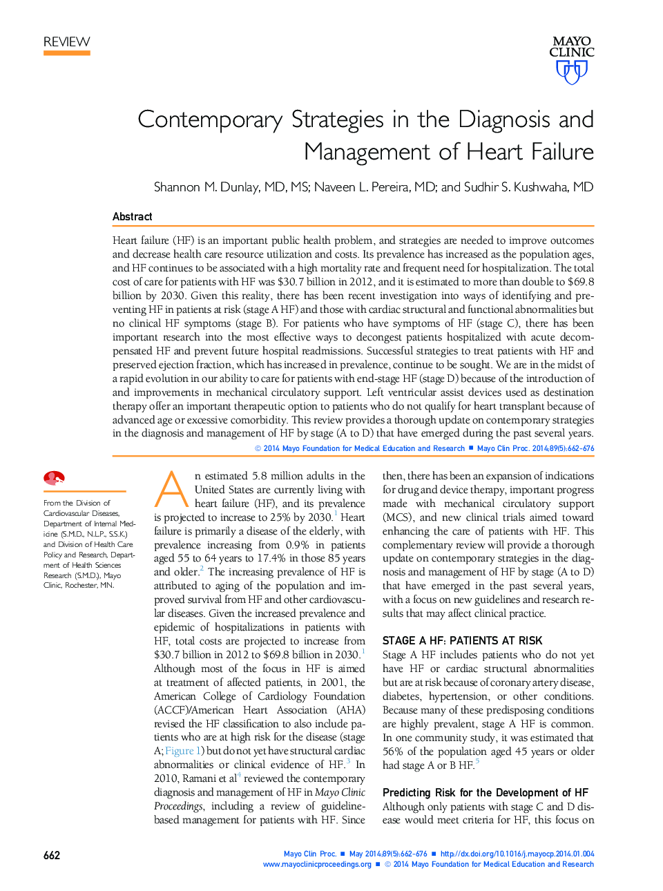 استراتژی های معاصر در تشخیص و مدیریت نارسایی قلب 