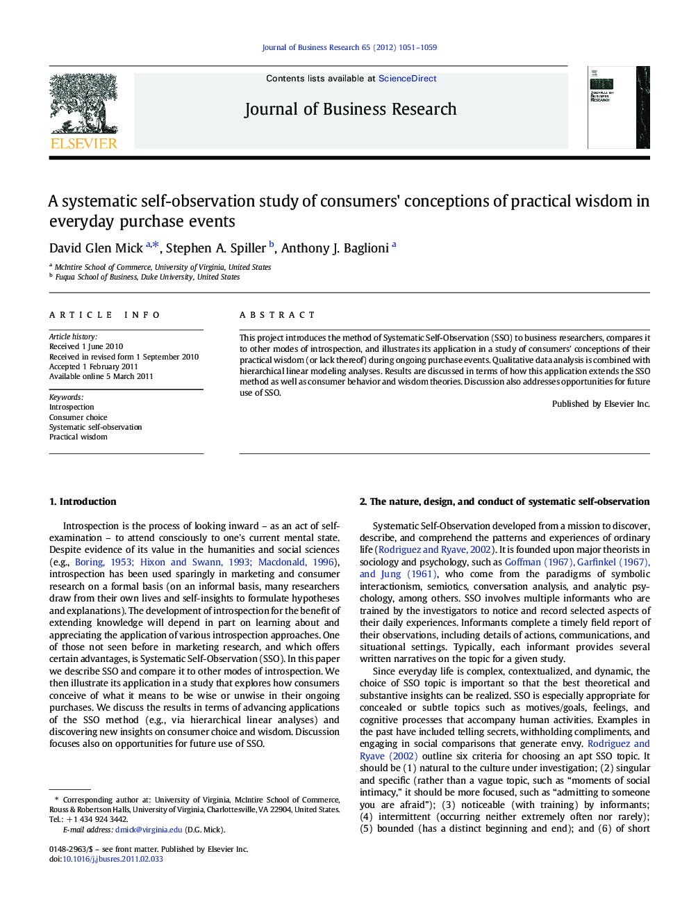 A systematic self-observation study of consumers' conceptions of practical wisdom in everyday purchase events